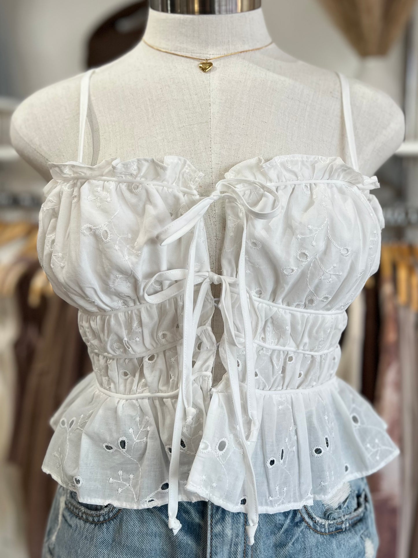 Eyelet Top