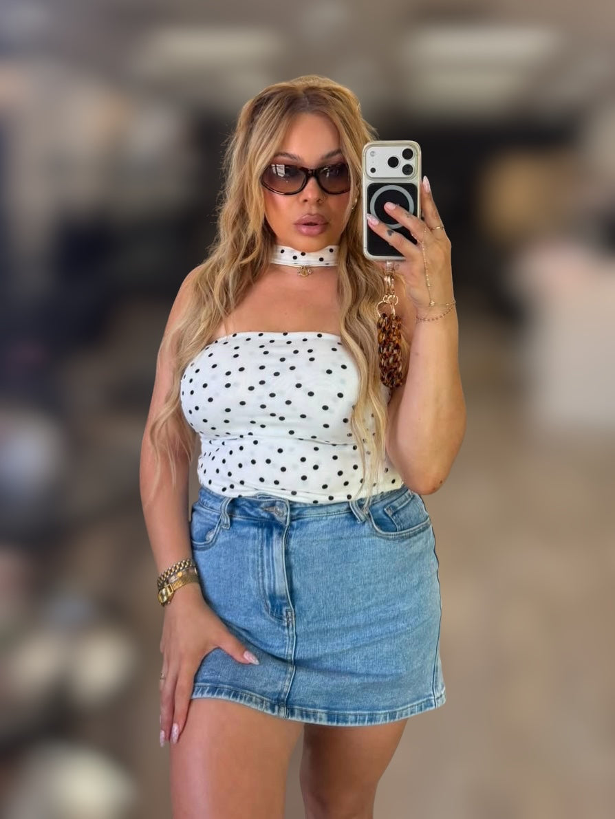Polka Dot Halter Top
