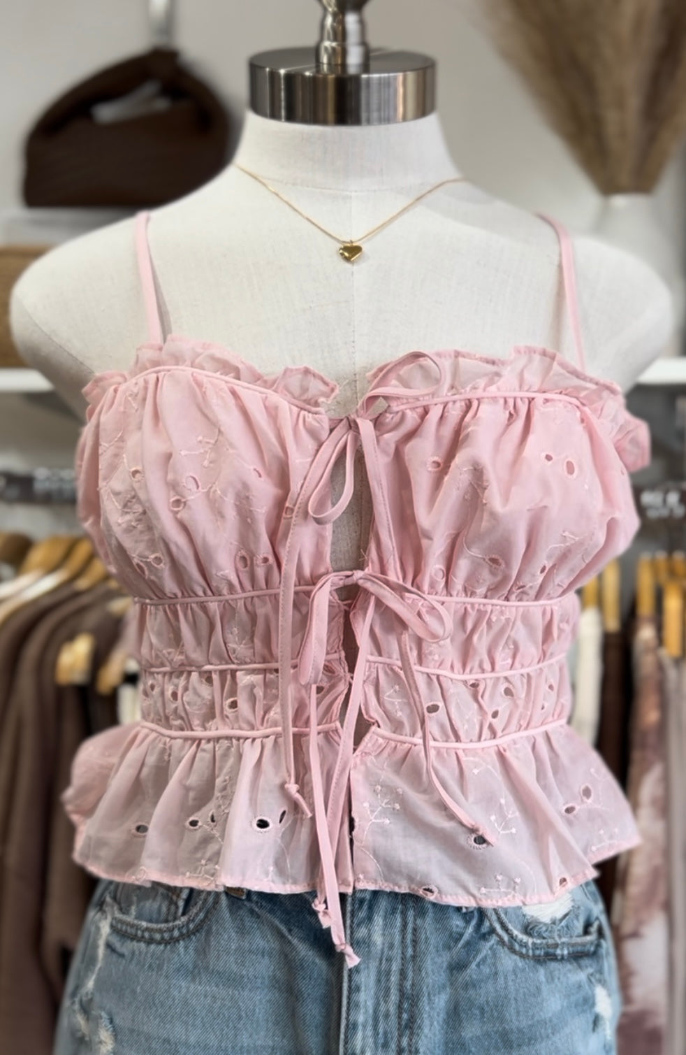 Eyelet Top