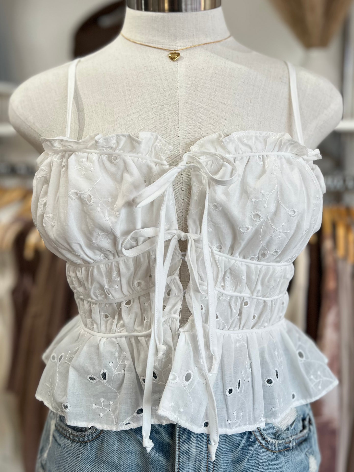 Eyelet Top