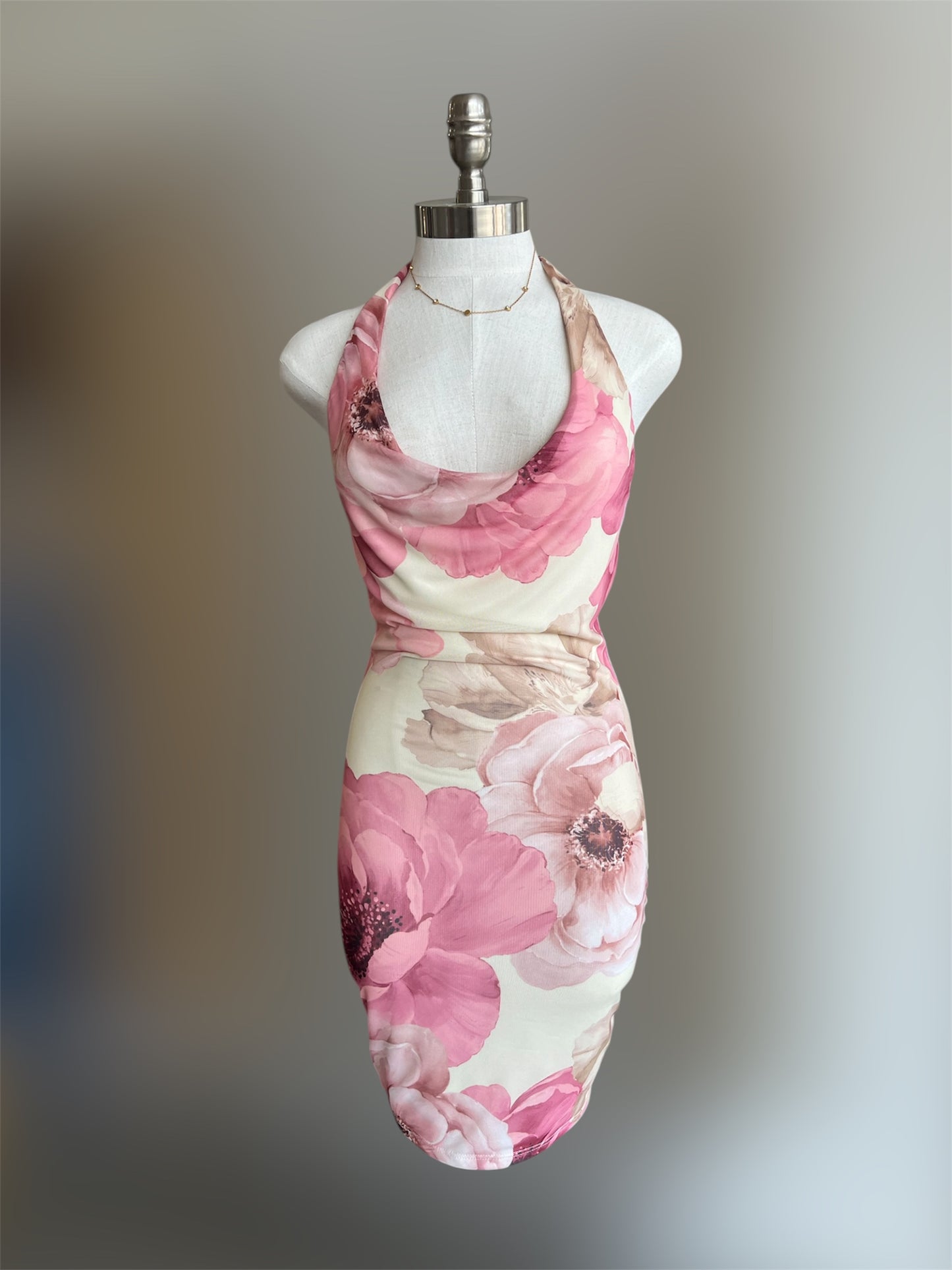 Floral Halter Dress