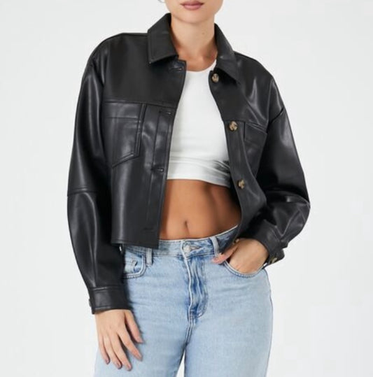 Courtney Faux Leather Jacket