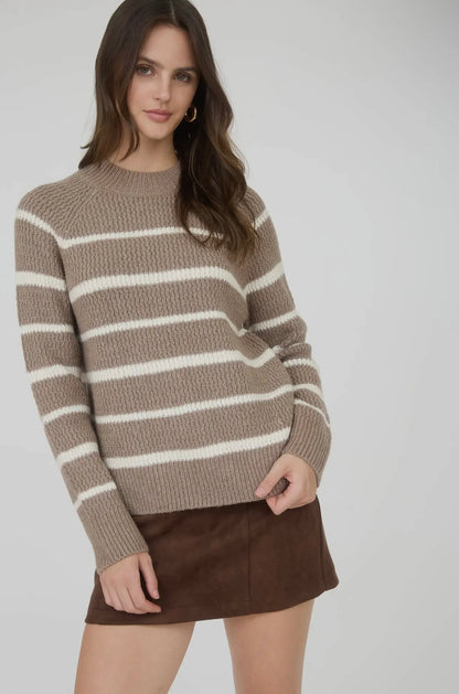 Taupe Stripe Sweater