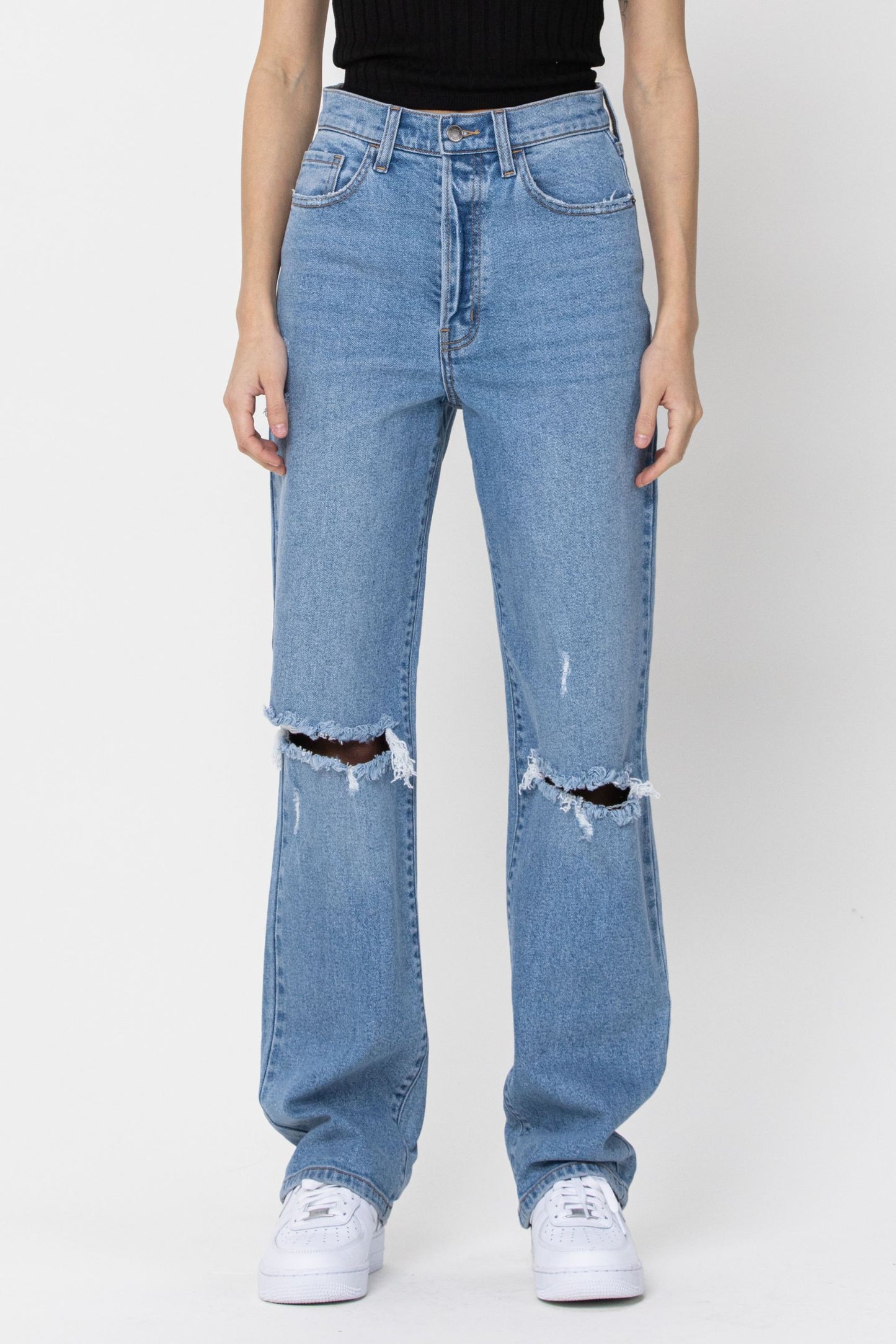 High Rise Dad Jeans