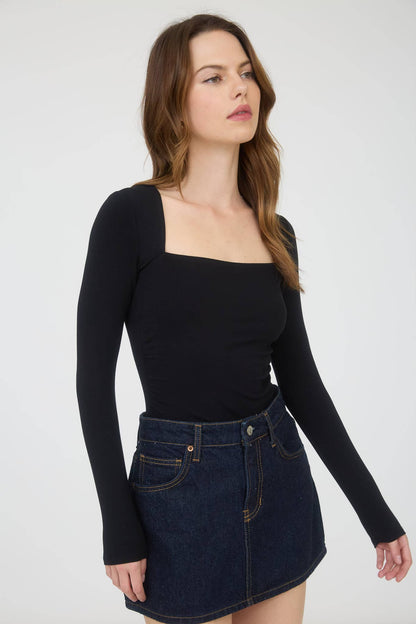 Demi Square Neck Top