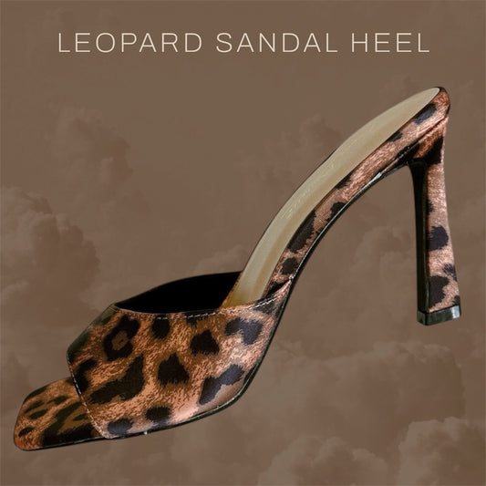 Leopard Sandal Heel