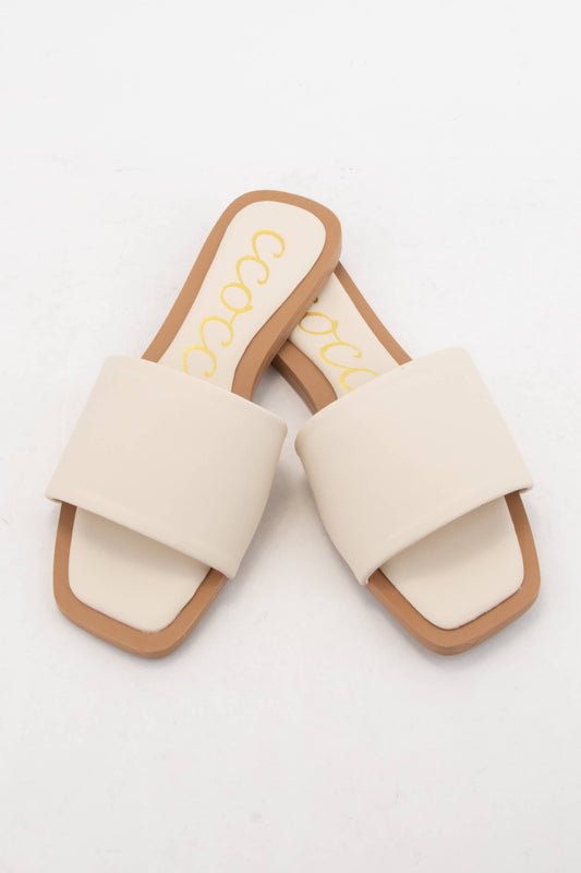 Kelly Sandal - Ivory - STYLISH BOUTIQUE CCOCCI KELLY-1